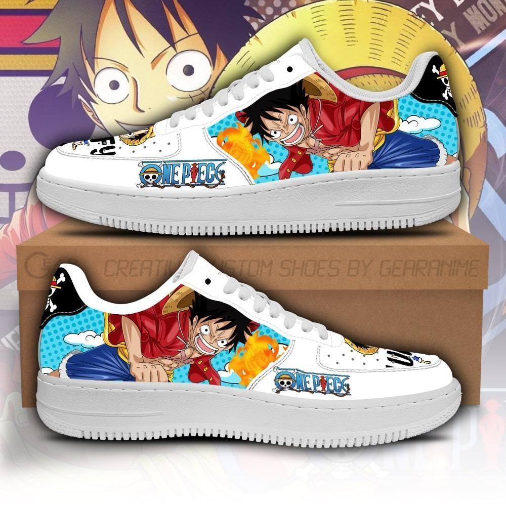 Monkey-D-Luffy-Nike-Air-Force-Shoes-Unique-One-Piece-Anime-Custom-Sneakers Monkey D Luffy Nike Air Force Shoes Unique One Piece Anime Custom Sneakers