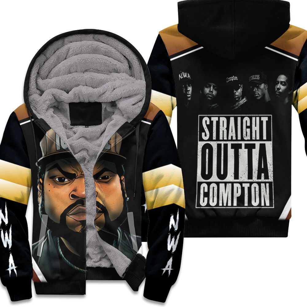 N.W.A-Ice-Cube-Straight-Outta-Compton-Unisex-Fleece-Hoodie N.W.A Ice Cube Straight Outta Compton Unisex Fleece Hoodie