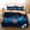 NBA Oklahoma City Thunder 1 Logo 3D Duvet Cover Bedding Sets N