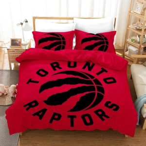 NBA Toronto Raptors Logo Basketball Bedding Set- 1 Duvet Cover & 2 Pillow Cases BS2201
