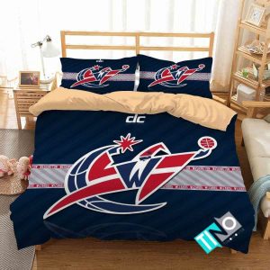 NBA Washington Wizards Logo 3D Printed Bedding Set- 1 Duvet Cover & 2 Pillow Cases BS2976