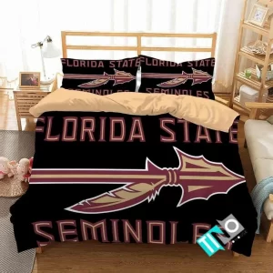 NCAA Florida State Seminoles 2 Logo N 3D Duvet Cover Bedding Sets BS3504