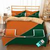 NCAA Miami Hurricanes 1 Logo D 3D Duvet Cover Bedding Sets