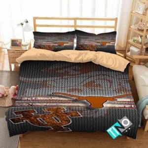 NCAA Texas Longhorns 2 Logo D 3D Duvet Cover Bedding Sets BS1073