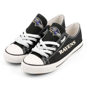 NFL Baltimore Ravens Gift For Fans Low Top Custom Canvas Shoes H97 LT0972