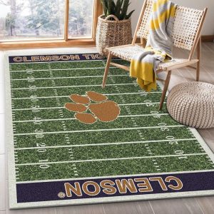 NFL Fans Clemson Tigers Home Field Area Rug Carpet Living Room And Bedroom Rug R0613
