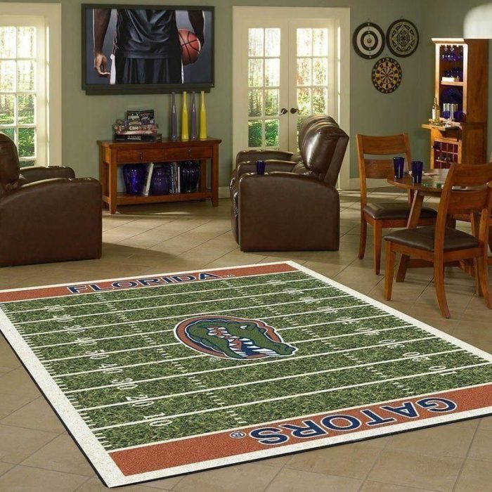 NFL Football Fans Florida Gators Home Field Area Rug Football Home Decor