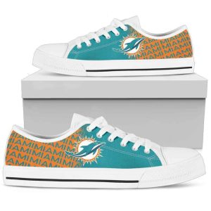 NFL Miami Dolphins Low Top Sneakers Low Top Shoes