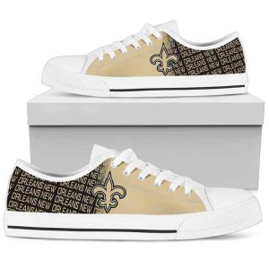 NFL New Orleans Saints Low Top Sneakers Low Top Shoes LT0375
