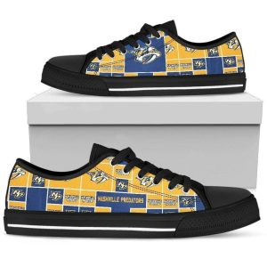 Nashville Predators NHL Hockey 1 Low Top Sneakers Low Top Shoes LT0719