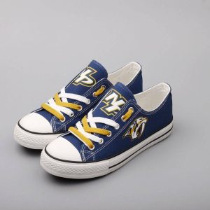 Nashville Predators NHL Hockey 3 Gift For Fans Low Top Custom Canvas Shoes LT0739