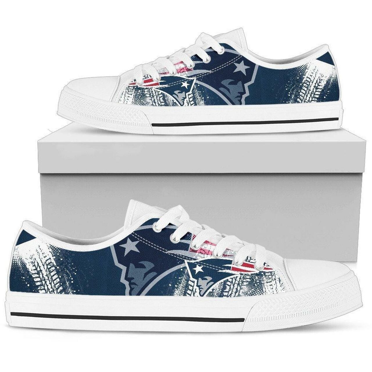 New-England-Patriots-NFL-2-Low-Top-Sneakers-Low-Top-Shoes New England Patriots NFL 2 Low Top Sneakers Low Top Shoes