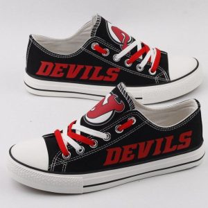 New Jersey Devils NHL Hockey 1 Gift For Fans Low Top Custom Canvas Shoes LT0120