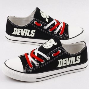 New Jersey Devils NHL Hockey 2 Gift For Fans Low Top Custom Canvas Shoes LT0755