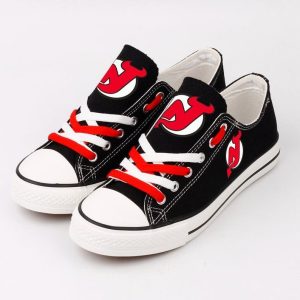 New Jersey Devils NHL Hockey Gift For Fans Low Top Custom Canvas Shoes LT0861