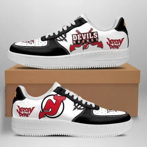 New Jersey Devils Nike Air Force Shoes Unique Hockey Custom Sneakers AF0741