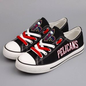 New Orleans Pelicans NBA Basketball 1 Gift For Fans Low Top Custom Canvas Shoes LT1104