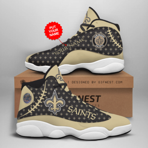 New Orleans Saints 02 Jordan 13 Personalized Shoes New Orleans Saints 02 Customized Name Sneaker JD130366