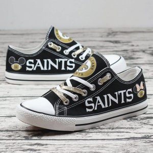 New Orleans Saints NFL Football 3 Gift For Fans Low Top Custom Canvas Shoes LT0555