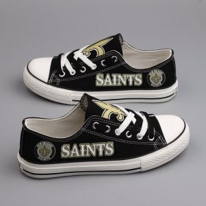 New Orleans Saints NFL Football 4 Gift For Fans Low Top Custom Canvas Shoes LT1009
