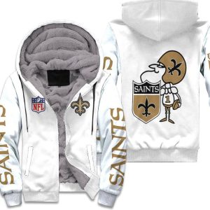 New Orleans Saints Nfl Bomber Jacket Unisex Fleece Hoodie