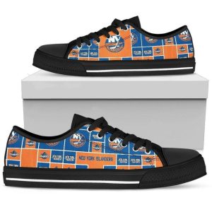 New York Islanders NHL Hockey 4 Low Top Sneakers Low Top Shoes LT0840