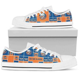 New York Islanders NHL Hockey 2 Low Top Sneakers Low Top Shoes LT0658