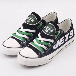 New York Jets NFL Football 3 Gift For Fans Low Top Custom Canvas Shoes LT0528