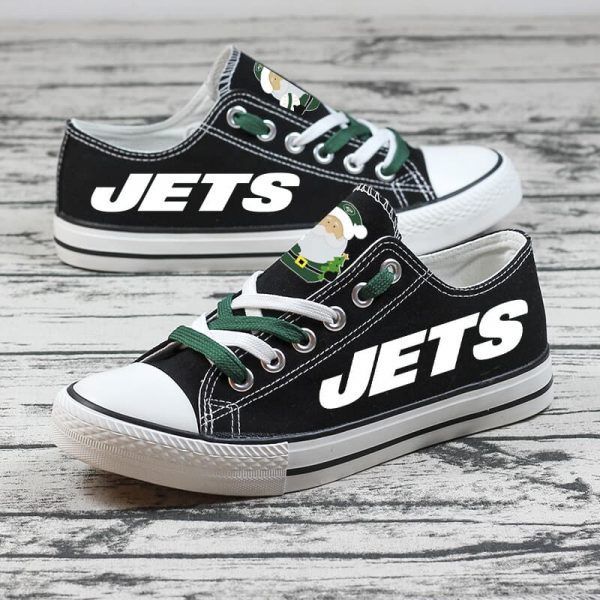 New-York-Jets-NFL-Football-Christmas-Gift-For-Fans-Low-Top-Custom-Canvas-Shoes New York Jets NFL Football Christmas Gift For Fans Low Top Custom Canvas Shoes