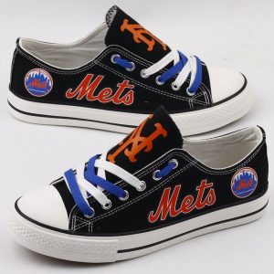 New York Mets MLB Baseball 1 Gift For Fans Low Top Custom Canvas Shoes LT0980