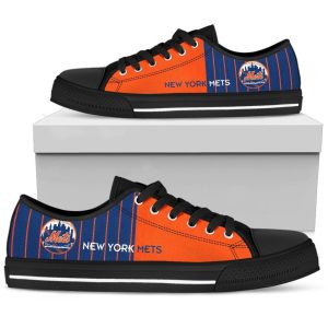 New York Mets MLB Baseball 1 Low Top Custom Canvas Shoes LT0662