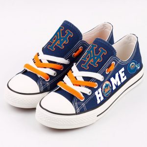 New York Mets MLB Baseball Home Gift For Fans Low Top Custom Canvas Shoes LT0656
