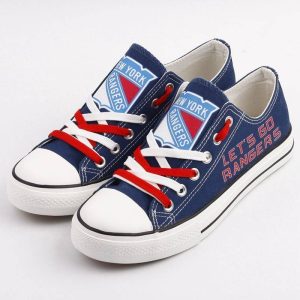 New York Rangers NHL Hockey 4 Gift For Fans Low Top Custom Canvas Shoes LT0606