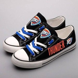 Oklahoma City Thunder NBA Basketball 2 Gift For Fans Low Top Custom Canvas Shoes LT0335