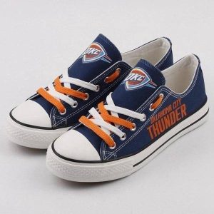 Oklahoma City Thunder NBA Basketball 3 Gift For Fans Low Top Custom Canvas Shoes LT0309