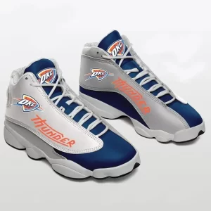 Oklahoma City Thunder Team Air Jordan 13 Custom Sneakers-Jordan 13 Team Sneakers JD130275