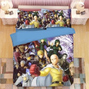 One Punch Man #14 Duvet Cover Pillowcase Bedding Set Home Decor BS1775