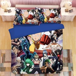 One Punch Man #7 Duvet Cover Pillowcase Bedding Set Home Decor BS0845