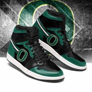 Oregon Ducks NCAA Air Jordan 1 Sport Custom Sneakers JDH0628
