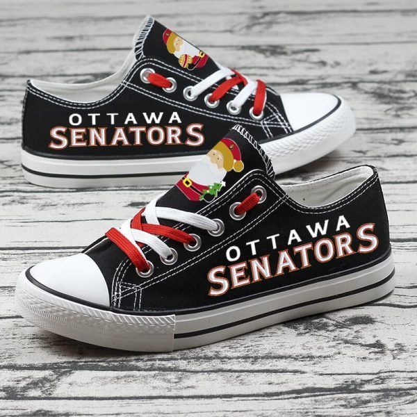Ottawa-Senators-NHL-Hockey-4-Gift-For-Fans-Low-Top-Custom-Canvas-Shoes Ottawa Senators NHL Hockey 4 Gift For Fans Low Top Custom Canvas Shoes