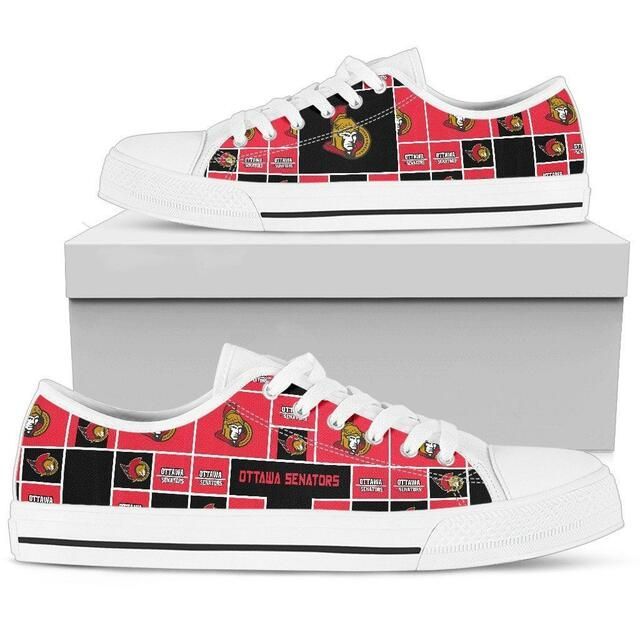 Ottawa-Senators-Nhl-Hockey-2-Low-Top-Sneakers-Low-Top-Shoes Ottawa Senators Nhl Hockey 2 Low Top Sneakers Low Top Shoes