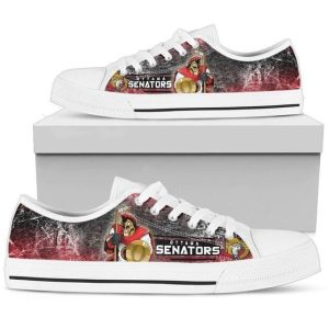 Ottawa Senators NHL Hockey 4 Low Top Sneakers Low Top Shoes LT0633