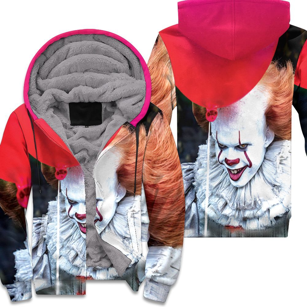Pennywise-It-Smiling-Dancing-Cloud-Halloween-Horror-Movie-3D-Unisex-Fleece-Hoodie Pennywise It Smiling Dancing Cloud Halloween Horror Movie 3D Unisex Fleece Hoodie