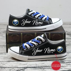 Personalized Buffalo Sabres NHL Hockey 1 Gift For Fans Low Top Custom Canvas Shoes LT0620