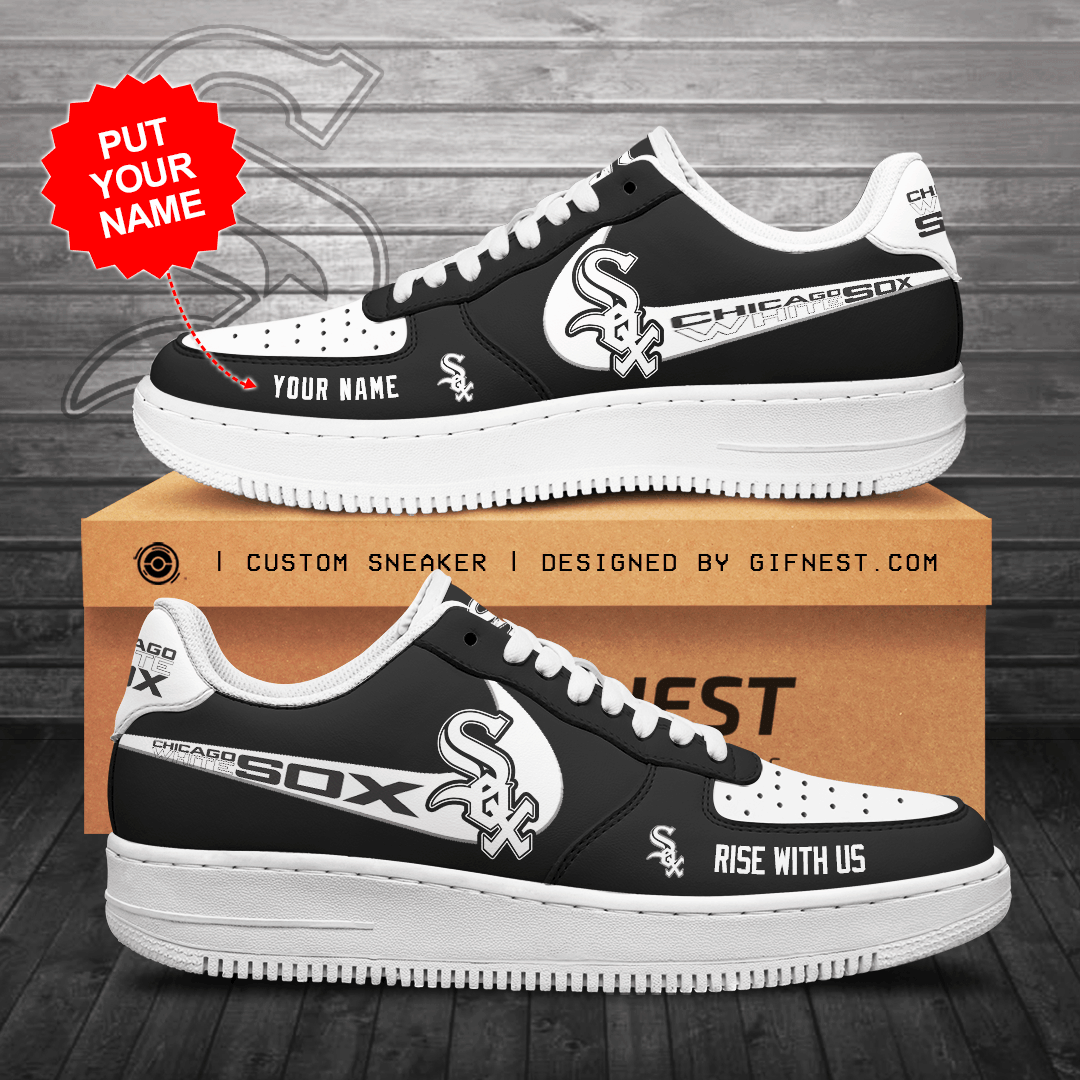 Personalized-Chicago-White-Sox-Air-Force-Sneaker-Custom-For-Fan Personalized Chicago White Sox Air Force Sneaker Custom For Fan