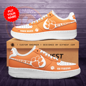 Personalized Clemson Tigers Air Force Sneaker Custom For Fan