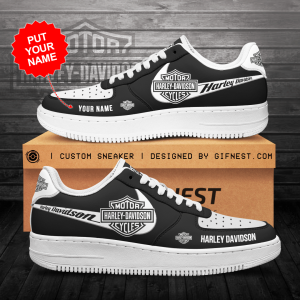 Personalized Harley Davidson Air Force Sneaker Custom For Fan