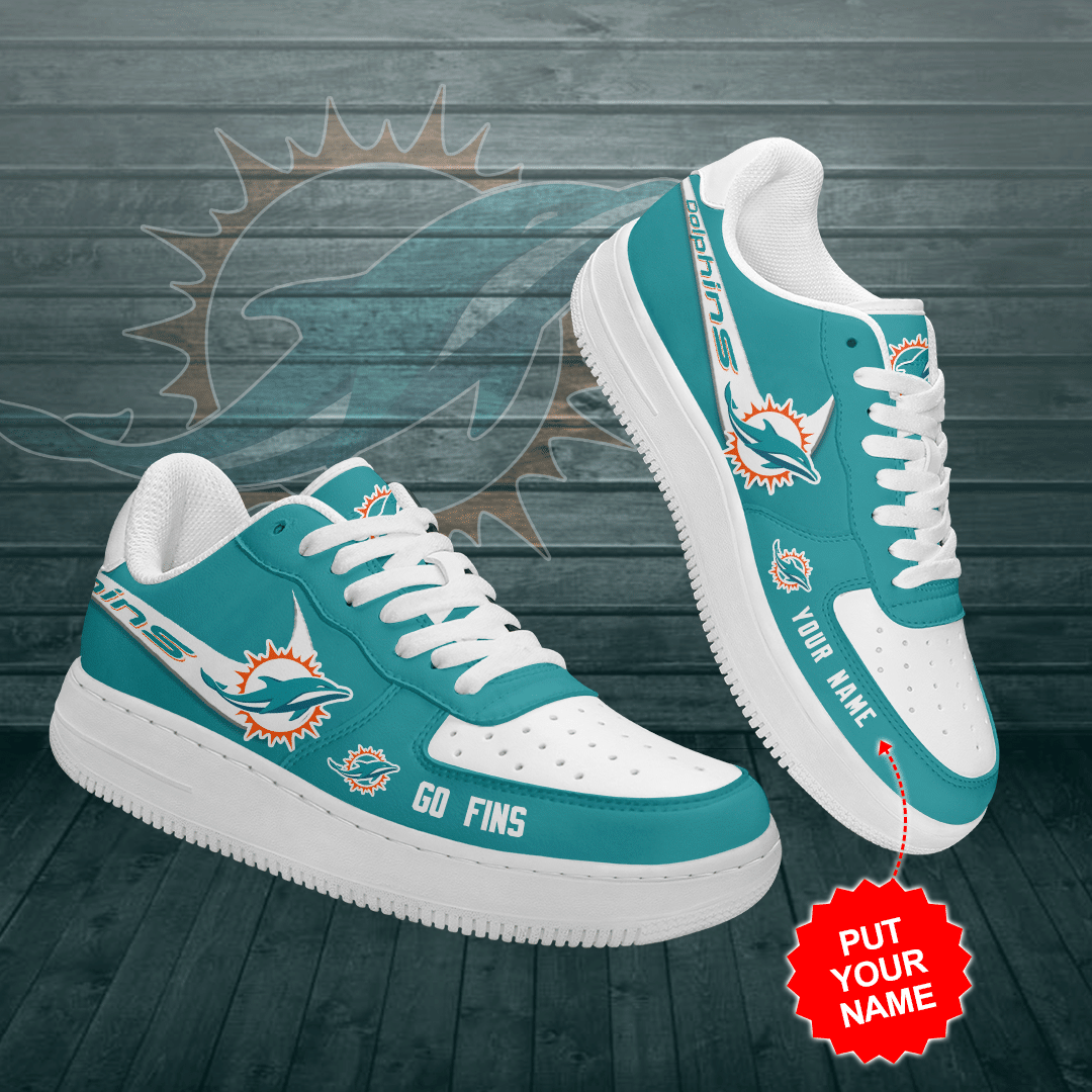 Personalized-Miami-Dolphins-Air-Force-Sneaker-Custom-For-Fan-1