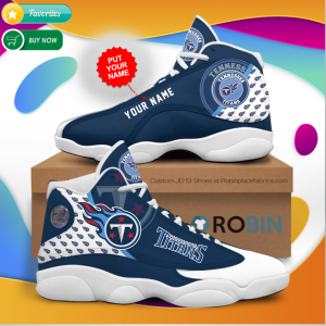 Personalized Name Tennessee Titans Jordan 13 Sneakers - Custom JD13 Shoes JD130575