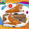 Personalized Name Texas Longhorns Jordan 13 Sneakers - Custom JD13 Shoes